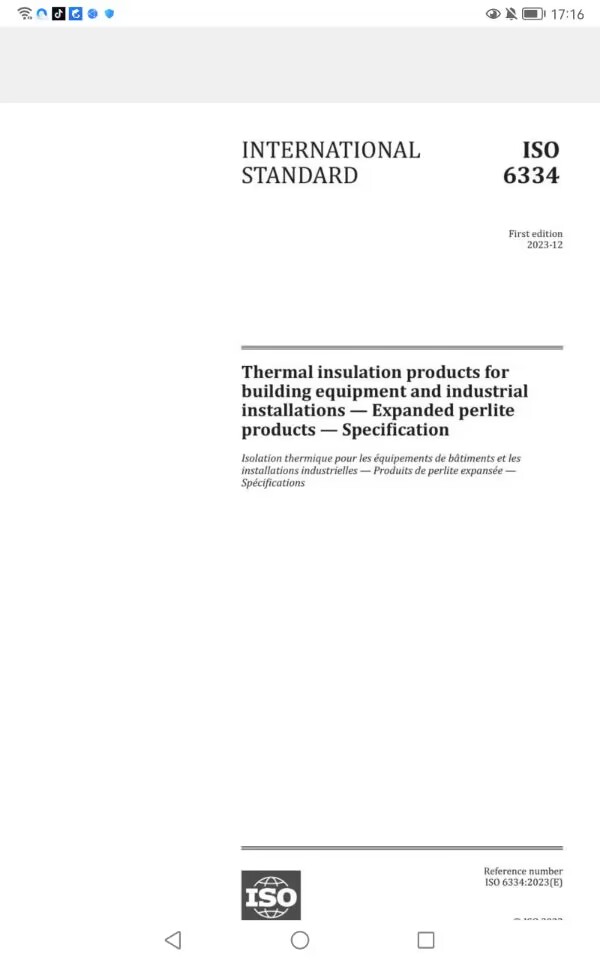国际标准ISO6334发布